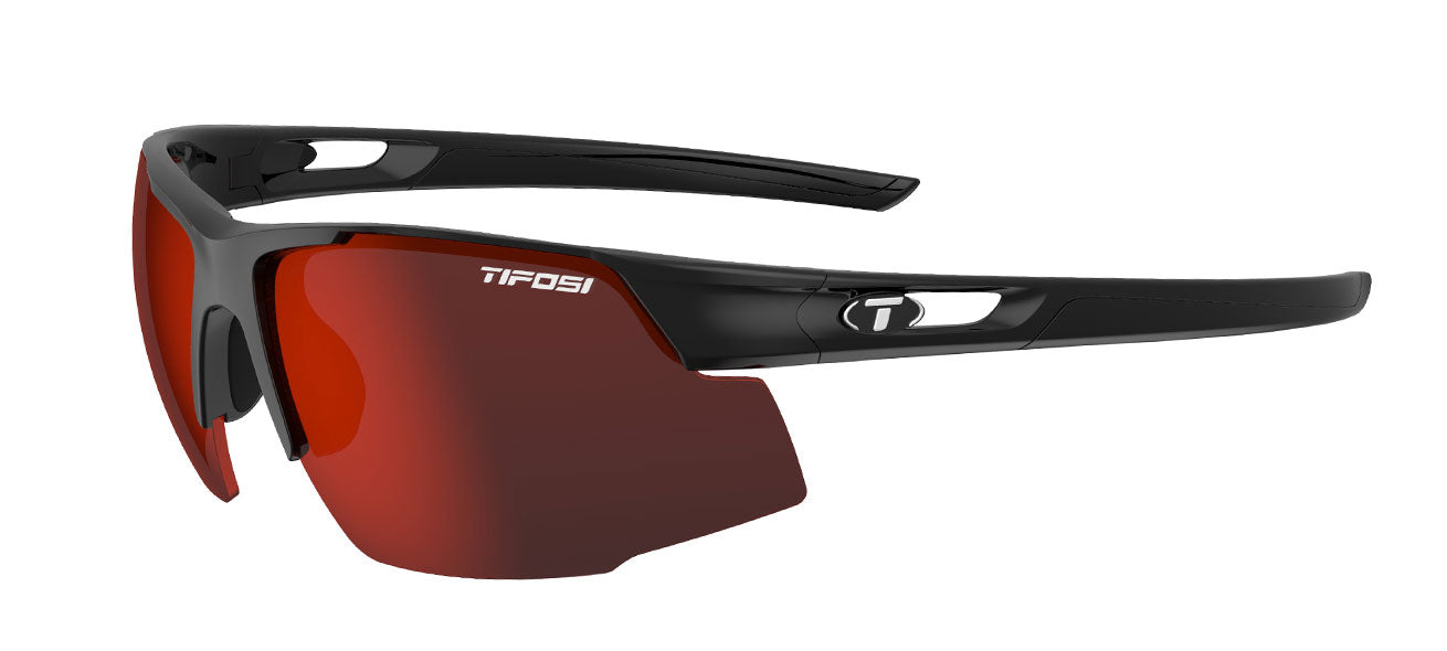 Centus Gloss Black Smoke Red sunglass