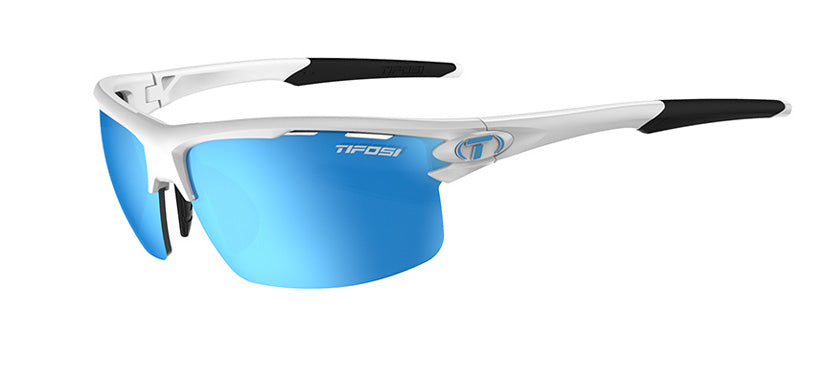 rivet matte white clarion blue sunglass